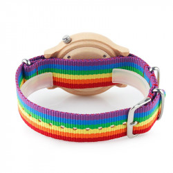 Montre en bois LGBT