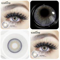 Lentes azules y púrpuras