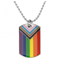 Collier plaque LGBTQIA+