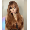 Perruque realiste longue Rousse