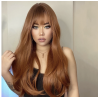 Perruque realiste longue Rousse