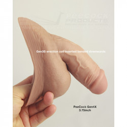 Peecock Gen4X - 9,5 cm - Prothèse 4 en 1 + Kit plaisir