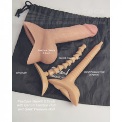 Peecock Gen4X - 14,5 cm - Protesis 4 en 1 + Kit divertido