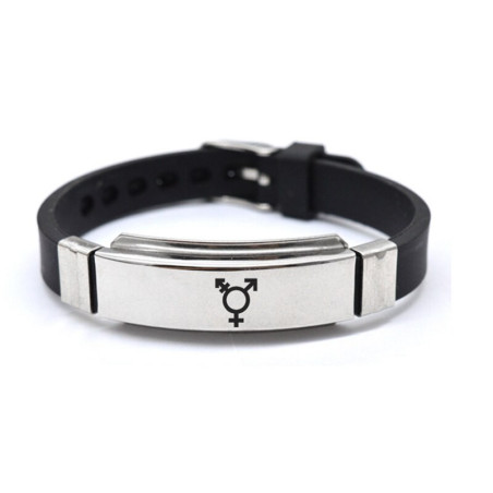 Pulsera de acero transgénero