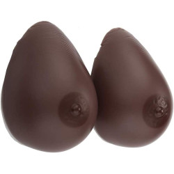 Faux seins adhésif D - Noir