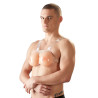 Protheses mammaires en silicone avec bretelles