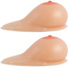 Faux seins goutte auto-adhésifs A en Silicone
