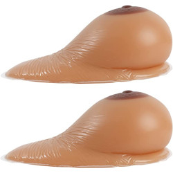 Faux seins goutte auto-adhésifs A en Silicone