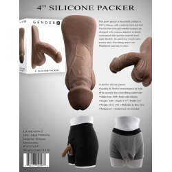 Pénis flexible Packer Dark - Gender X
