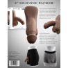 Pénis flexible Packer Dark - Gender X