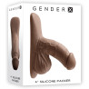 Pénis flexible Packer Dark - Gender X