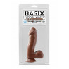 Gode Latino réaliste Basix rubber - 15 cm