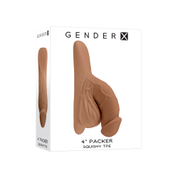 Pénis Packer TPE - Beige foncé - Gender X