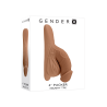 Pénis Packer TPE - Beige foncé - Gender X