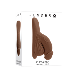 Pénis Packer TPE - Marron foncé - Gender X