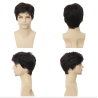 Short Wig Dark Brown with Frange