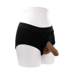 Prothèse STP Gender X TPE - Marron Foncé