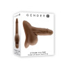 Prothèse STP Gender X TPE - Marron Foncé