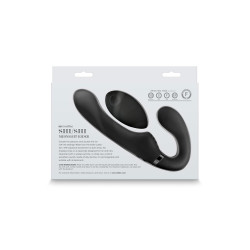 Prothèse double strap-on Shishi midnight