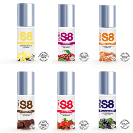 Flavored S8 lubricant, water-based, 125 ml