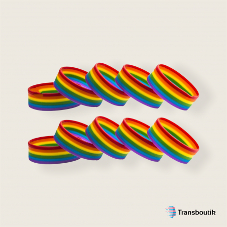Bracelets en Silicone LGBT x2