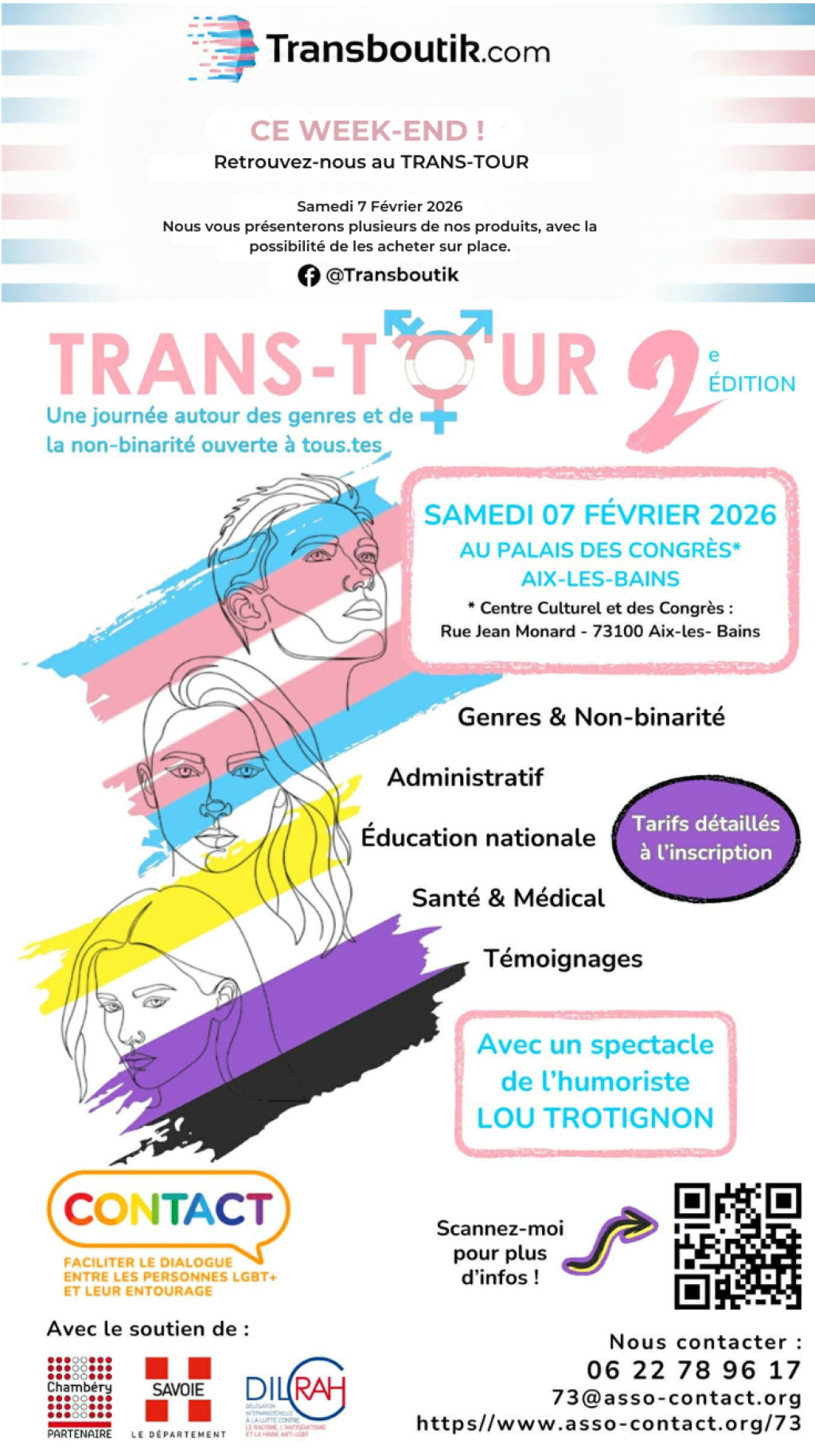 Nous serons présents au Transtour – Journée autour des genres